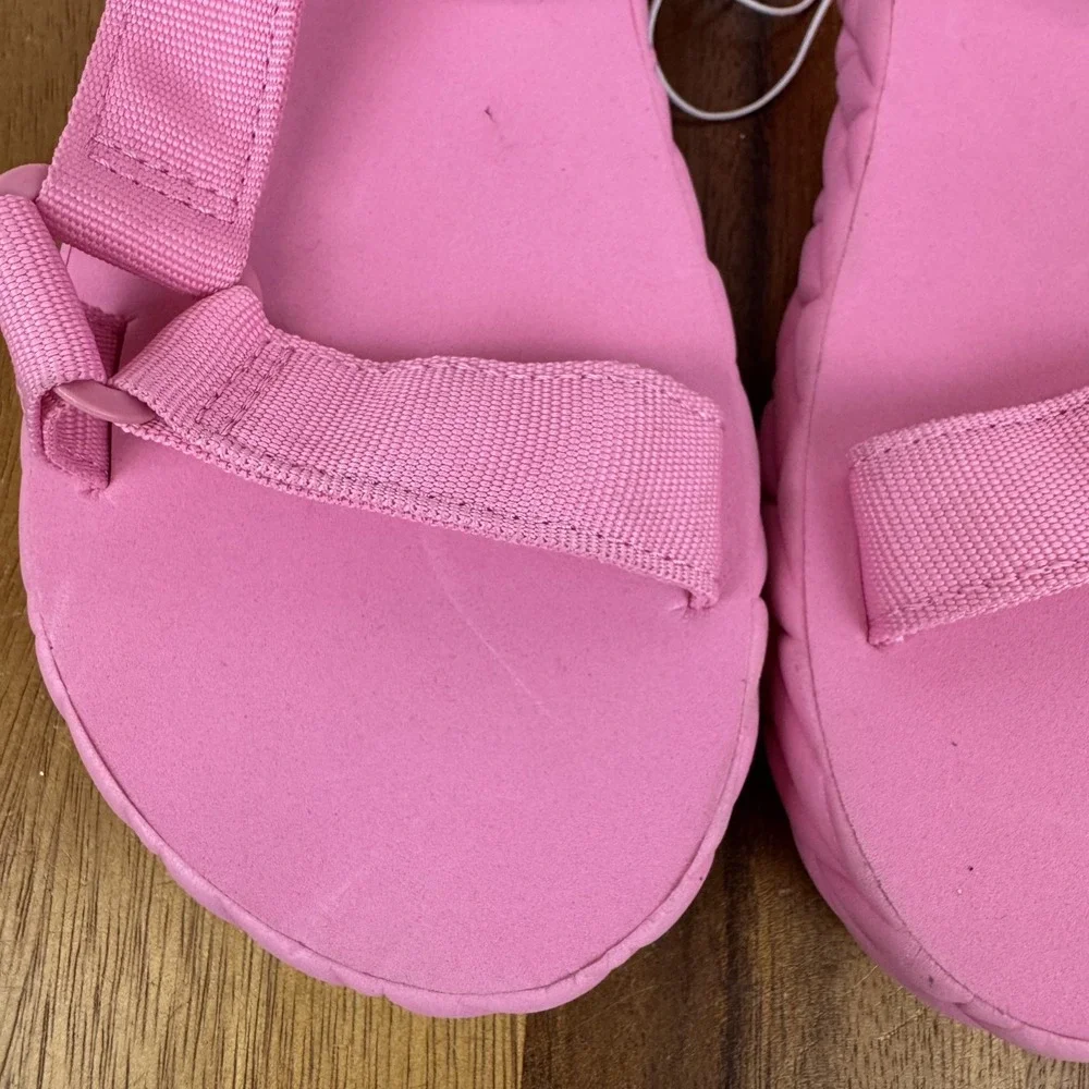 New Big Kids Dolce Vita Zaidey Strappy‎ Platform Pink Sandals Size 4 Y